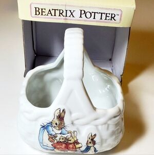 Beatrix Potter Peter Rabbit Ceramic Basket